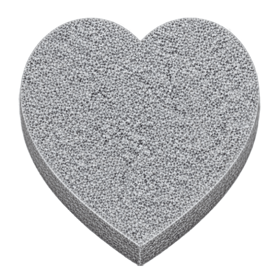 Customizable Granite Heart